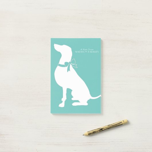 Weimaraner Hund Welpe Post-it Klebezettel (Auf Schreibtisch)