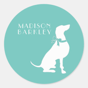 Weimaraner Hund Welpe Runder Aufkleber