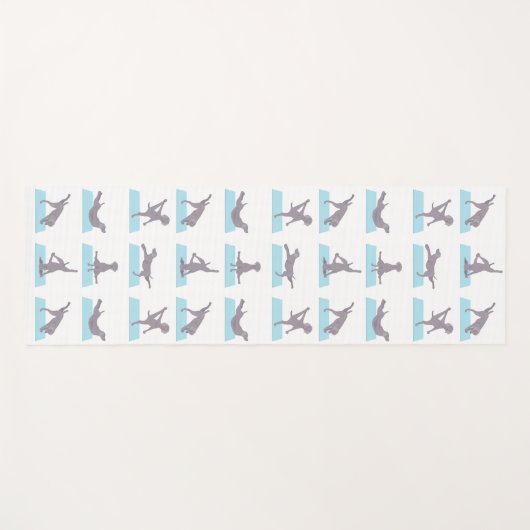 Weimaraner Hund Yoga Mat Yogamatte (Vorderseite (Horizontal))