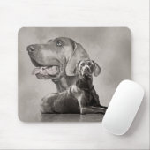 Weimaraner Hunde Collage #2 Mousepad (Mit Mouse)