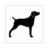 Weimaraner Hunde Silhouette Gummistempel (Prägung)