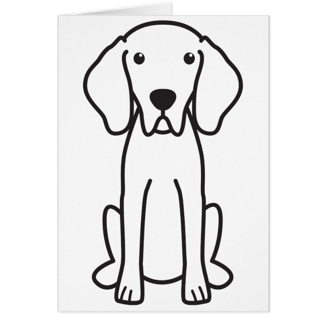 Weimaraner HundeCartoon (Vorne)