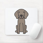 Weimaraner HundeCartoon Mousepad (Mit Mouse)