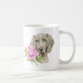 Weimaraner Hundekunst Kaffeetasse
