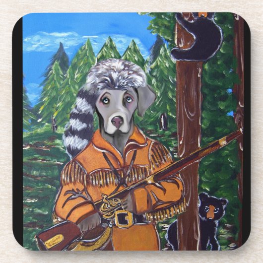 WEIMARANER HUNTER UNTERSETZER (Vorderseite)