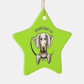 Weimaraner IAAM Keramikornament (Rechts)