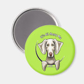 Weimaraner IAAM Magnet (Vorderseite/Rückseite)