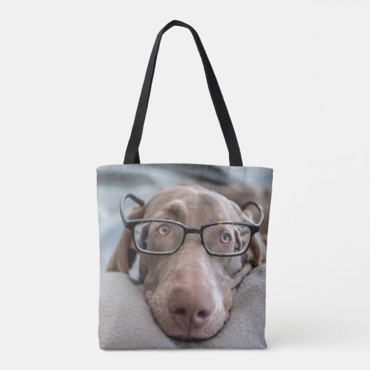 Weimaraner in den intelligenten Gläsern Tasche (Rückseite)