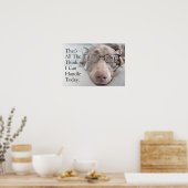 Weimaraner in Smart Glasses Poster (Küche)