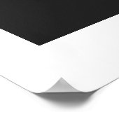 Weimaraner - intensiv (schwarz und weiß) poster (Ecke)