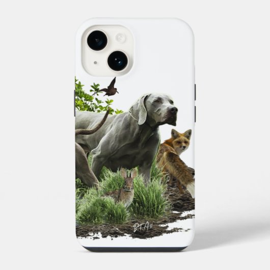 Weimaraner iPhone Hülle (Rückseite)