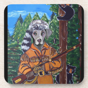 WEIMARANER JÄGER UNTERSETZER