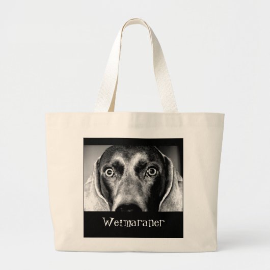 Weimaraner Jumbo Stoffbeutel (Vorne)