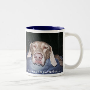 Weimaraner Kaffee-Tasse Zweifarbige Tasse