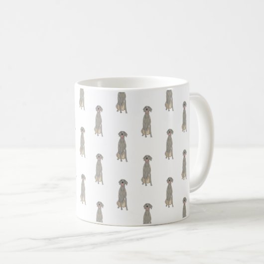 Weimaraner Kaffeetasse (VorderseiteRechts)
