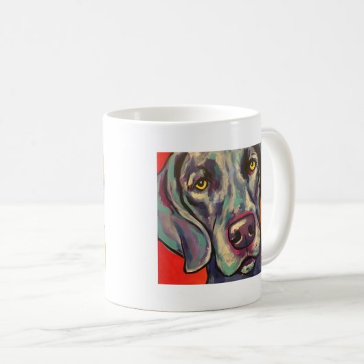 weimaraner kaffeetasse (VorderseiteRechts)