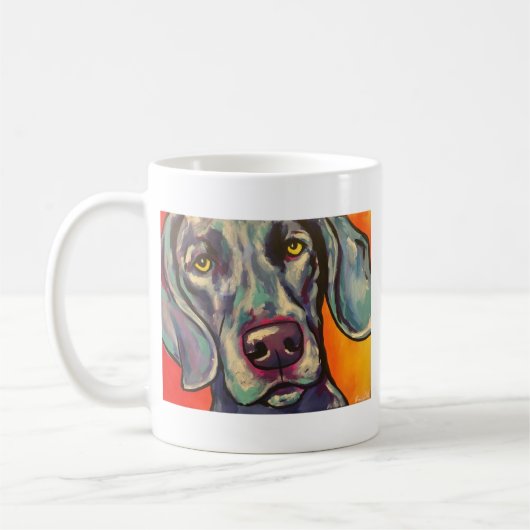 weimaraner kaffeetasse (Links)