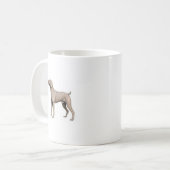 Weimaraner Kaffeetasse (Vorderseite Links)