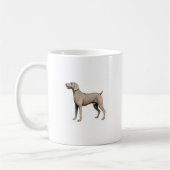 Weimaraner Kaffeetasse (Links)
