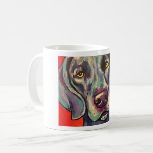 Weimaraner Kaffeetasse (Vorderseite Links)