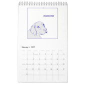 Weimaraner Kalender durch Candra (Feb 2027)