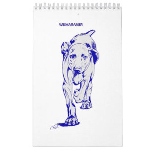 Weimaraner Kalender durch Candra