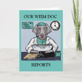 Weimaraner Karte (Vorderseite)