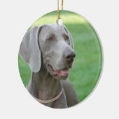 Weimaraner Keramikornament (Links)