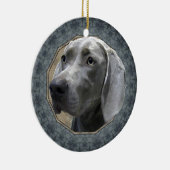 Weimaraner Keramikornament (Rechts)