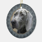 Weimaraner Keramikornament (Links)