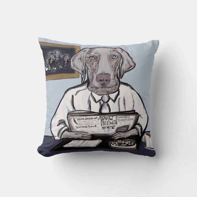 WEIMARANER KISSEN (Vorderseite)
