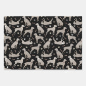 Weimaraner Knochen und Paws Geschenkpapier Set (Vorderseite 2)