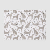 Weimaraner Knochen und Paws Gewebe Papier (Vorderseite)