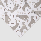 Weimaraner Knochen und Paws Gewebe Papier (Ausschnitt)