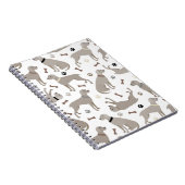 Weimaraner-Knochen und Paws-Notebook Notizblock (Rechte Seite)