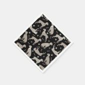 Weimaraner Knochen und Paws Serviette (Ecke)