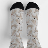 Weimaraner Knochen und Paws Socken (Oben)