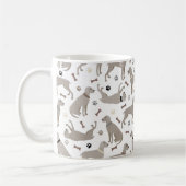 Weimaraner Knochen und Paws Weiß Kaffeetasse (Links)