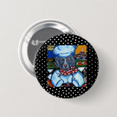 Weimaraner Koch Button (Vorne & Hinten)