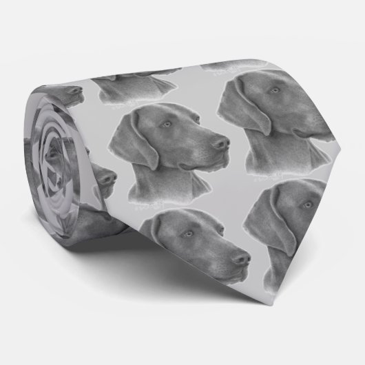Weimaraner Krawatte (Gerollt)