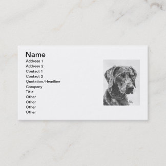 Weimaraner Kunst Visitenkarte