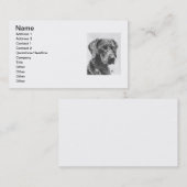 Weimaraner Kunst Visitenkarte (Vorne/Hinten)