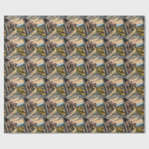 Weimaraner-Landschaft Geschenkpapier