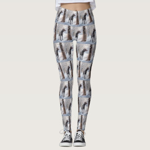 Weimaraner Lass es schneien Weihnachten Leggings