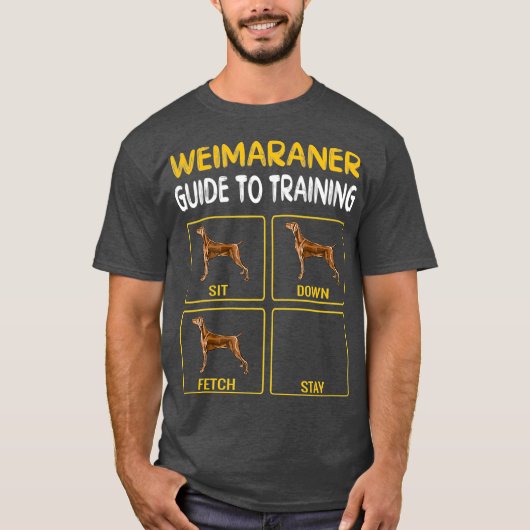 Weimaraner-Leitfaden für das Training von Gehorsam T-Shirt (Vorderseite)