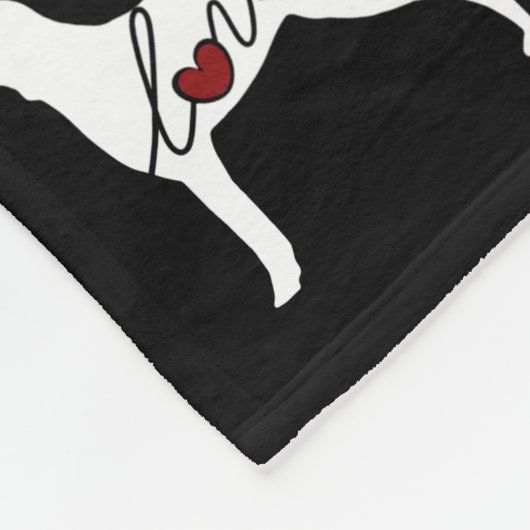 Weimaraner Liebe Fleecedecke (Ecke)