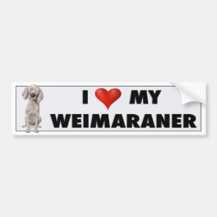 Weimaraner Liebeaufkleber Autoaufkleber