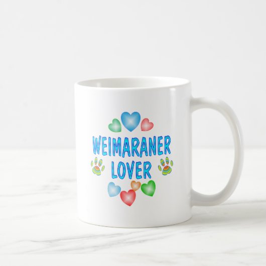 WEIMARANER LIEBHABER KAFFEETASSE (Rechts)