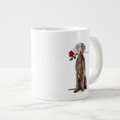 Weimaraner Love Jumbo-Tasse (Vorderseite Rechts)