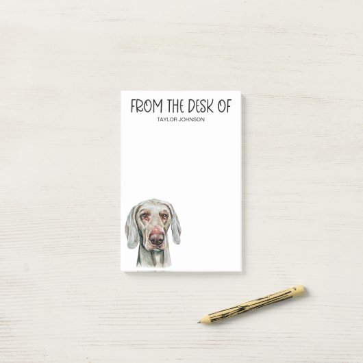 Weimaraner Lover Post-it Klebezettel (Auf Schreibtisch)